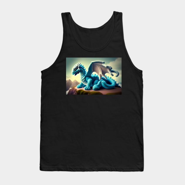 Cute Wool Art Dragon 5 of 20 Designs Tank Top by LuckDragonGifts